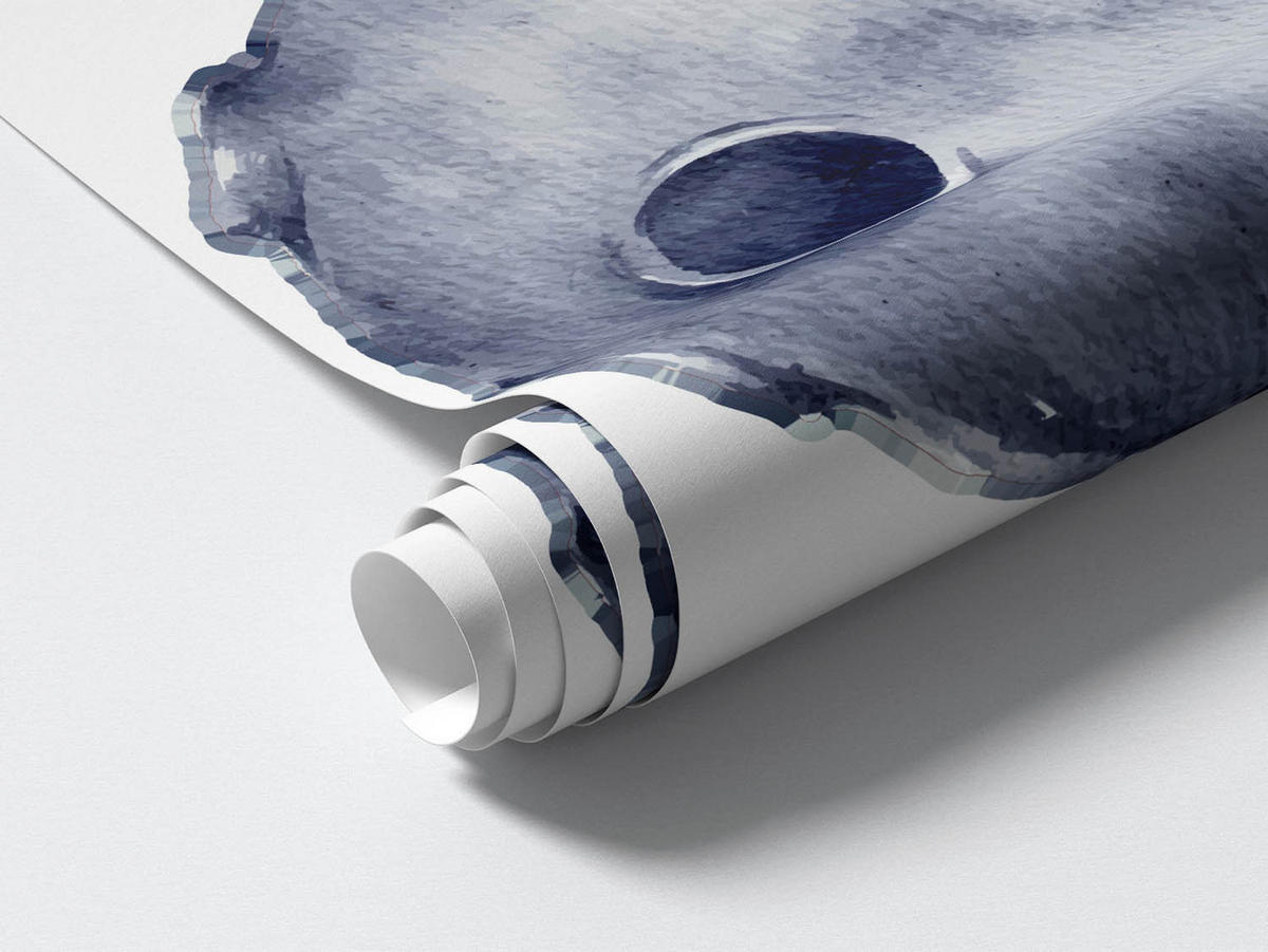 WANDAUFKLEBER 130x190cm - Der Raum des Planeten - Multicolor, Kunststoff (130/190/0.1cm) - Wallfluent