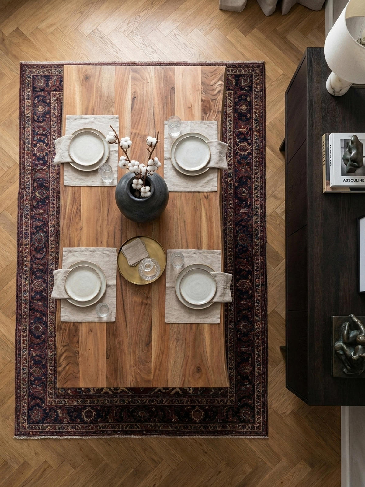 ESSTISCH Massivholz Baumkante Metall U-Gestell Handgefertigt ATOLL, Goldbraun-Schwarz 140x80x76 cm - Schwarz/Braun, Holz/Metall (80/140/76cm) - KADIMA DESIGN