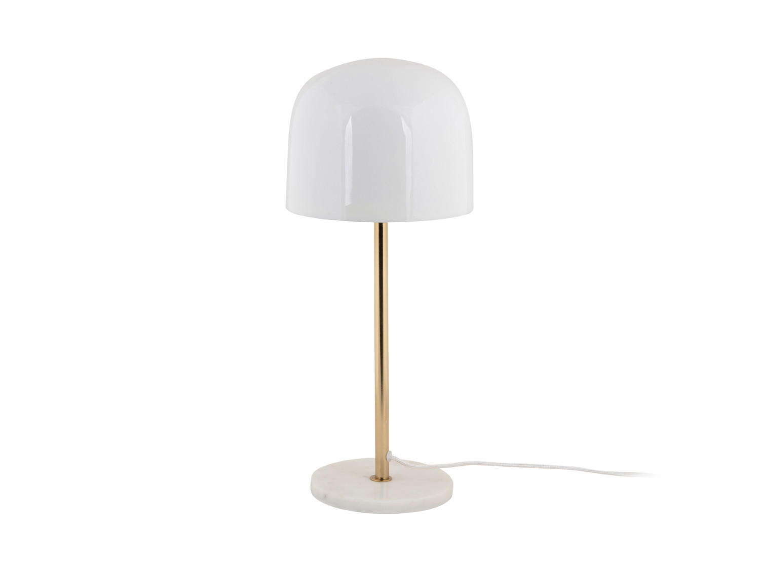 TISCHLAMPE Manta 20/20/50 cm - Weiß, Metall (20/20/50cm) - Leitmotiv