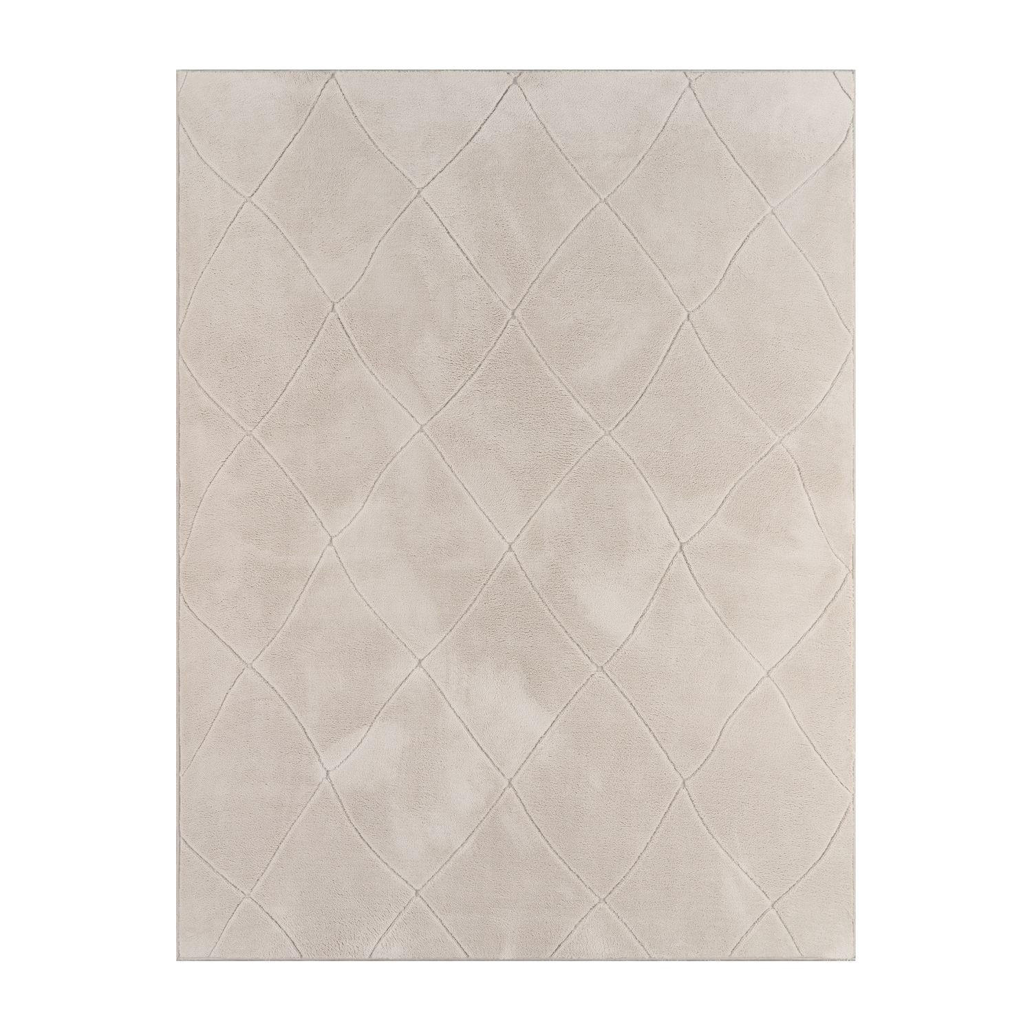 FLACHWEBETEPPICH Skandinavisch Creme 80 x 150 cm - Champagner, Kunststoff (80/150cm) - TT Home