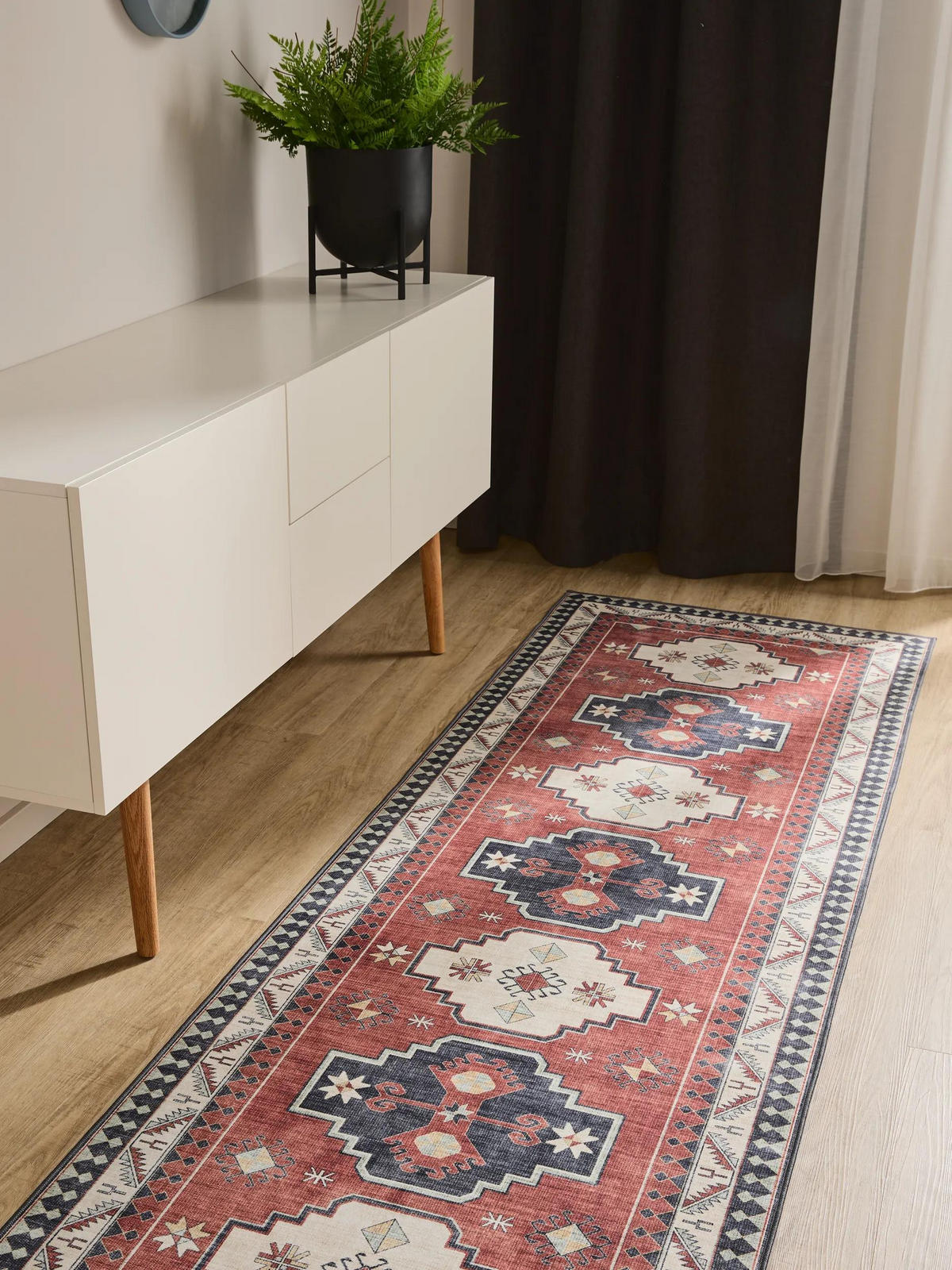 TEKAŠKI prt George večbarvna/modra 80x240 cm - modra/večbarvno, umetna masa (80/240cm) - benuta