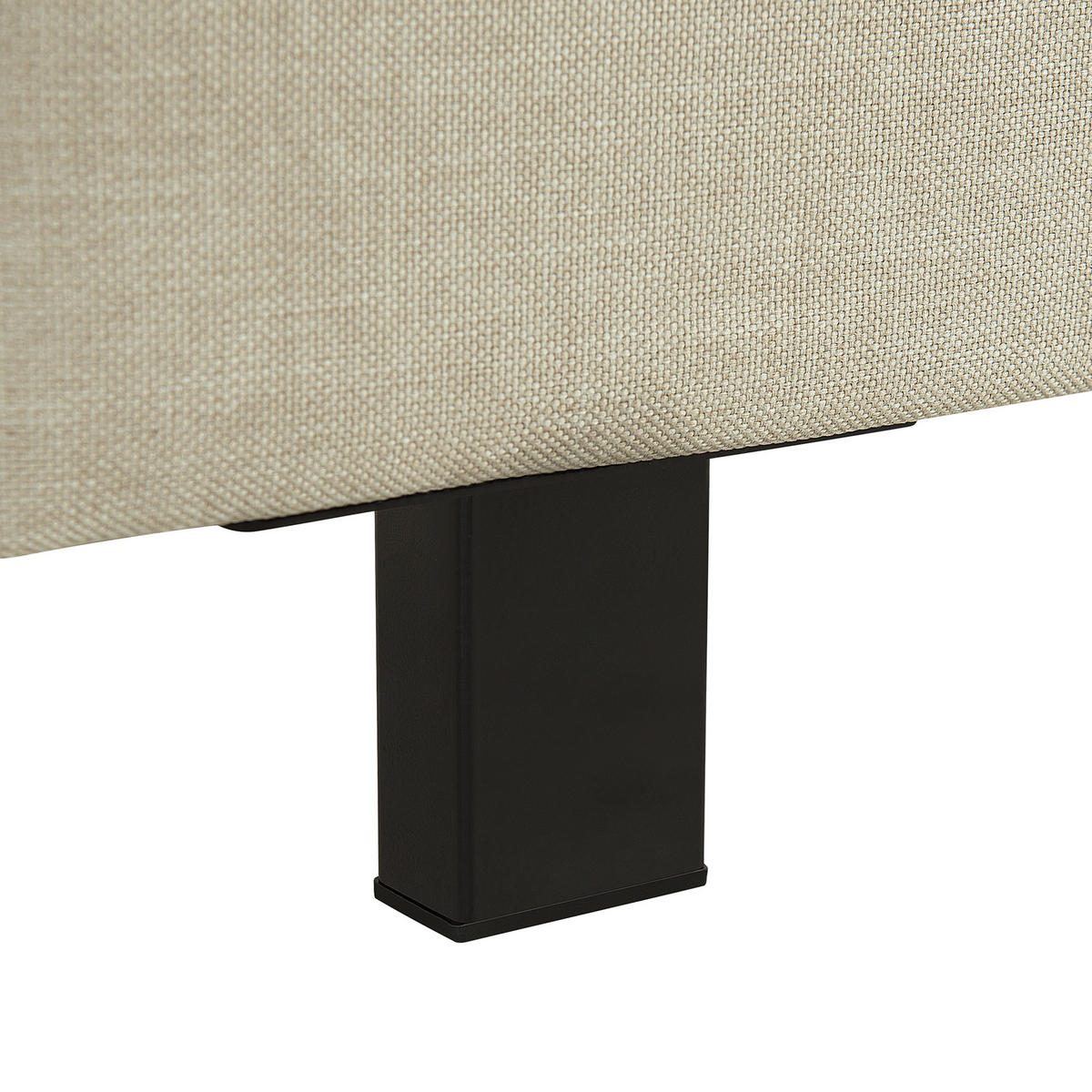 POLSTERBETT 180/200cm Beige Albi - Beige, Textil (180/200cm) - Beliani