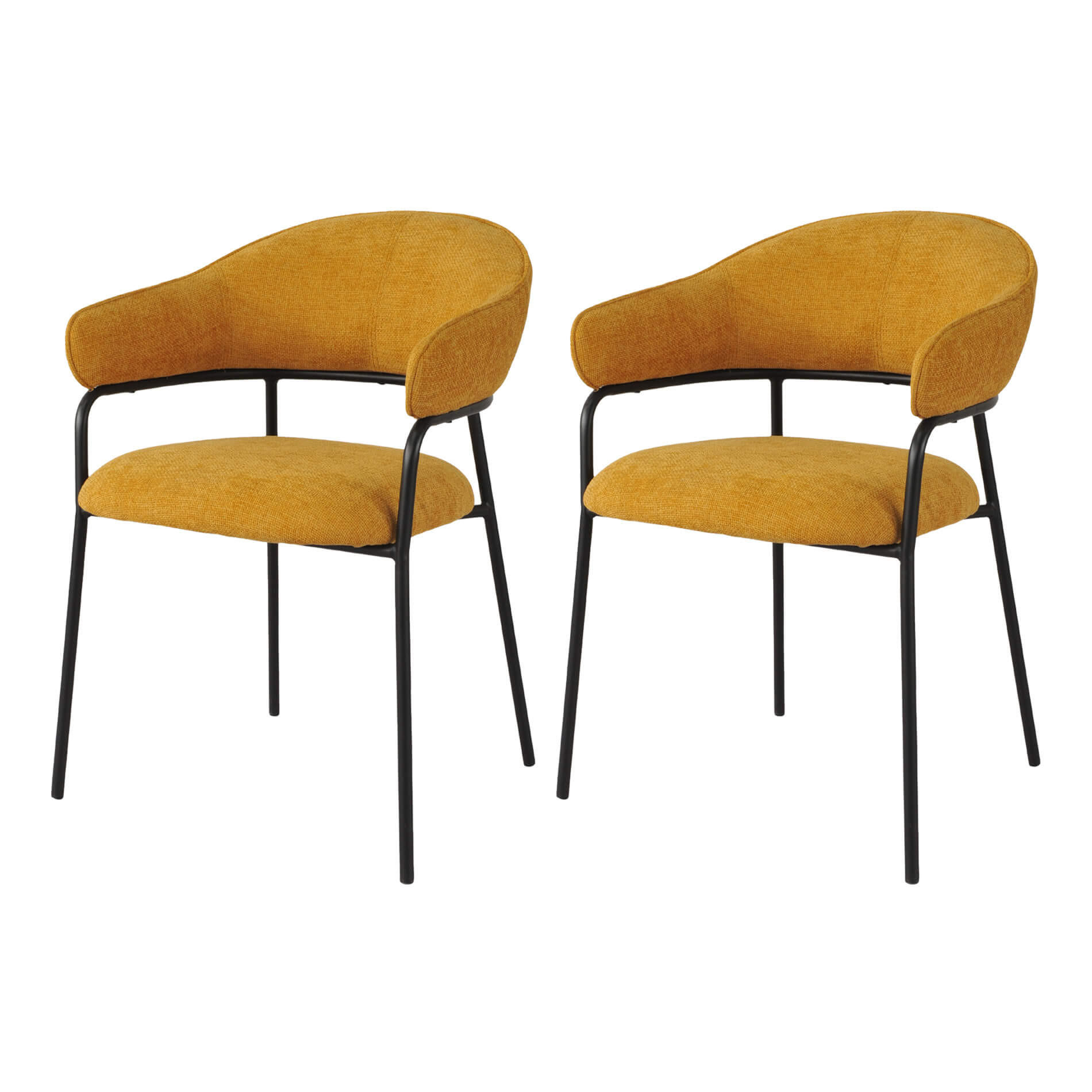 Mobili Rebecca Stühle Gelb 56.5x82.5x57 cm