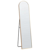 STEHSPIEGEL gold 36/150 cm Bagnolet - Goldfarben, Metall (36/150/40cm) - Beliani