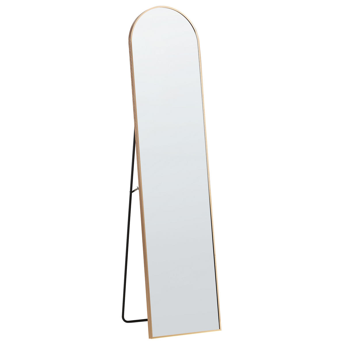 STEHSPIEGEL gold 36/150 cm Bagnolet - Goldfarben, Metall (36/150/40cm) - Beliani