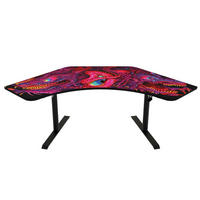 GAMINGTISCH Arena Angelo 225/71/71-81 cm Crawling Chaos - Schwarz, Metall (71/225/71cm) - Arozzi