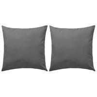 GARTENKISSEN 2er set 45/45 Cm Grau - Dunkelgrau, Textil (45/45cm) - vidaXL