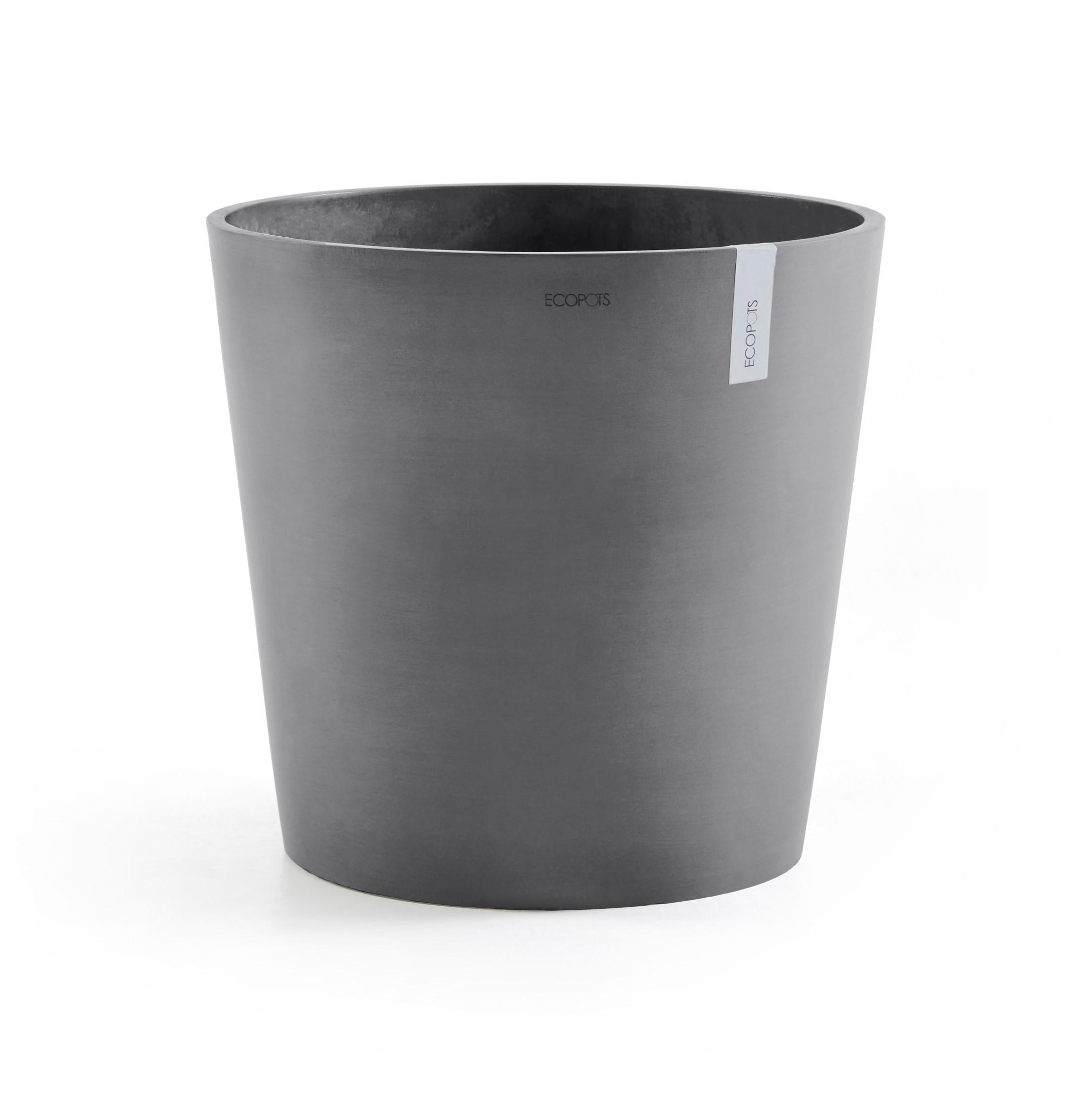 Ecopots Blumentopf Grau 43.5 cm