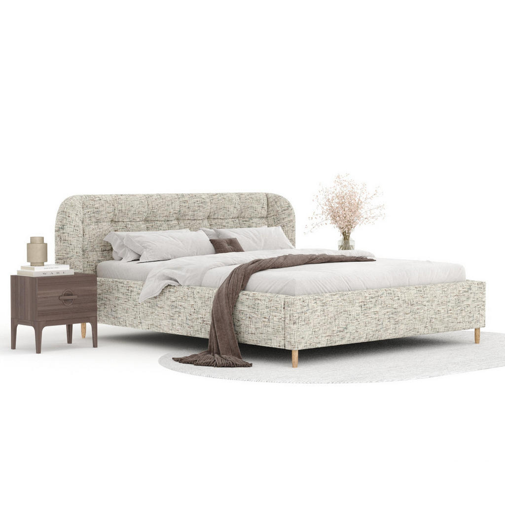 Thumbnail - Maison de Reve Polsterbett, Beige, Textil, Buche, Kiefer, 180x200 cm, Oeko-Tex® Standard 100, FSC 100%, Made in EU, Schl...