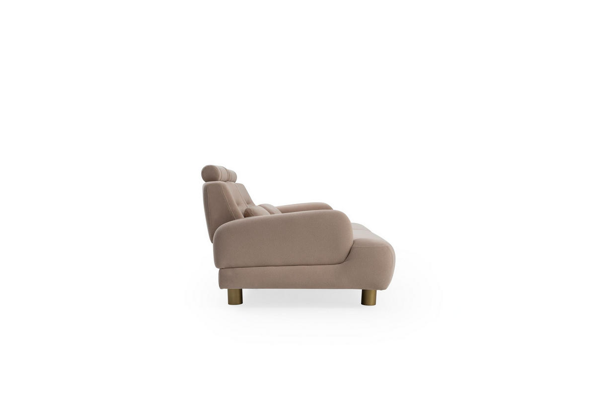 SITZGARNITUR Sandy Stellvariante:3+1 - Beige, Holz/Textil (230/90/100cm) - Villa Möbel
