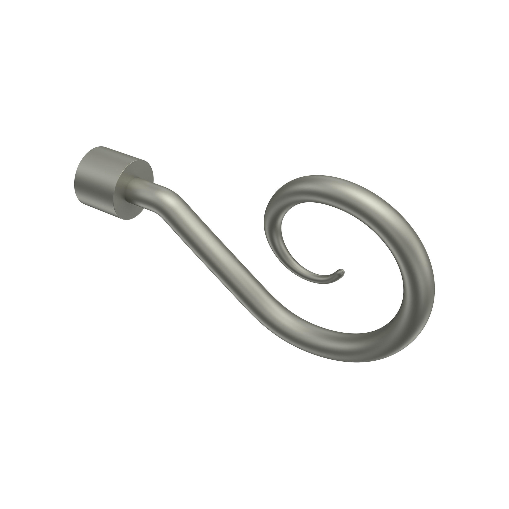 ENDSTÜCKE FÜR GARDINENSTANGEN 16 mm Ø, Allegra Chrom matt, Packung 2 Stück - Chromfarben/Nickelfarben, Metall (11.4/5.5/5.5cm) - INTERDECO