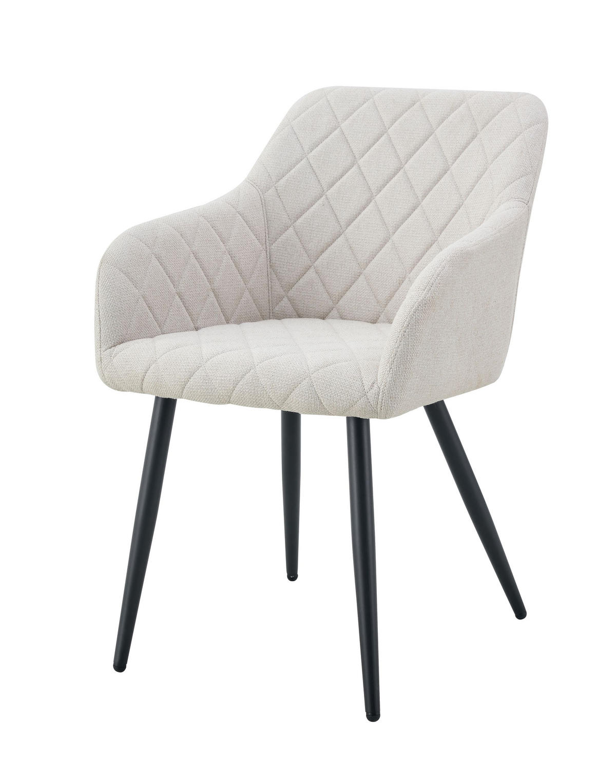 STUHL 2er Set Oslo Stühle in Creme - gemütliches Design - Top Qualität B/H/T: 56x83x60 cm - Creme, Textil (60/83/56cm)