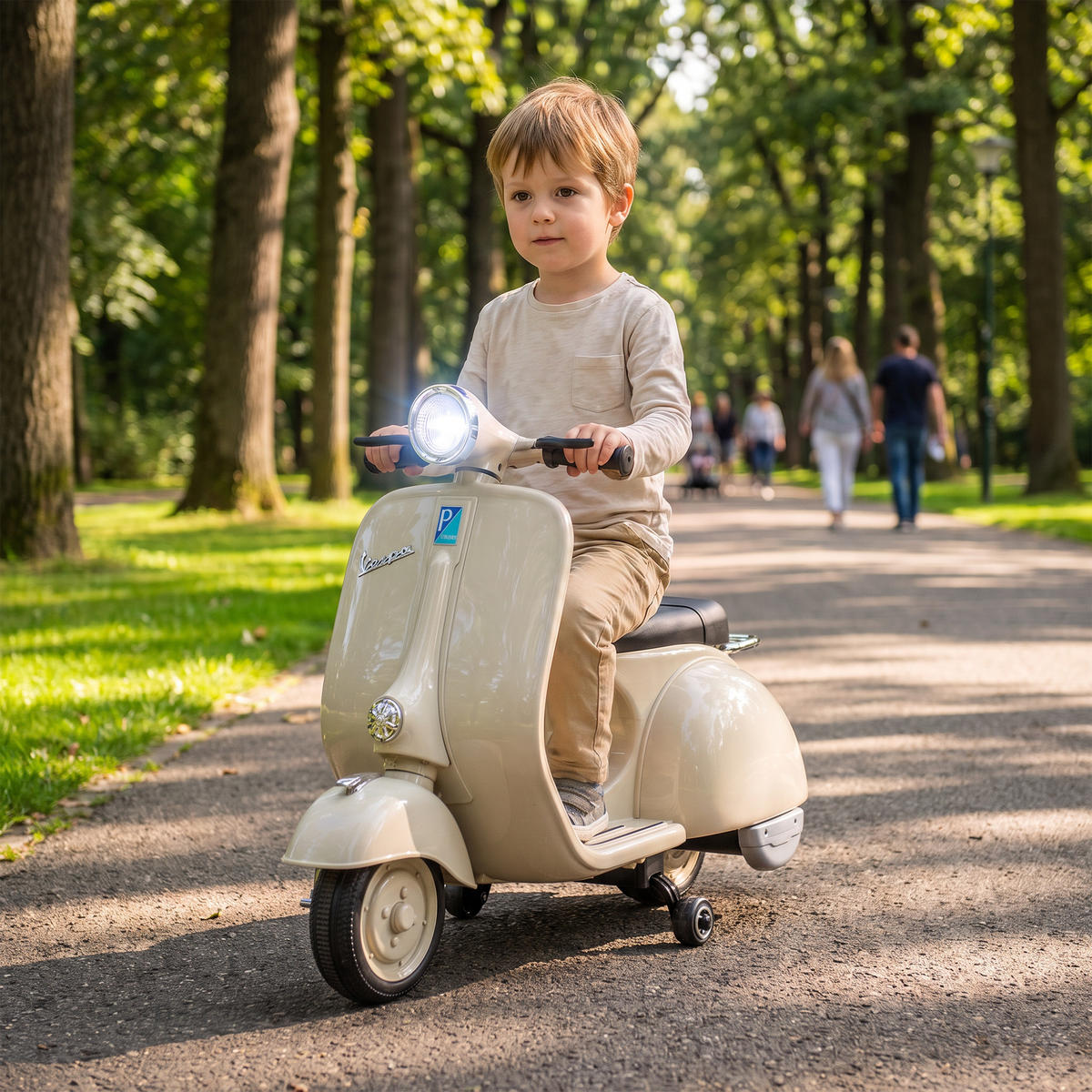 KINDERMOTORRAD Kunststoff Stahl Weiß - Weiß, Kunststoff (81/37/63cm) - AIYAPLAY