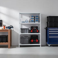 SCHRAUBREGAL PANDA MID | HxBxT 150x110x30cm | 4 Fachböden | Fachlast 75kg | Weiß - Weiß, Metall (110/150/30cm) - PROREGAL