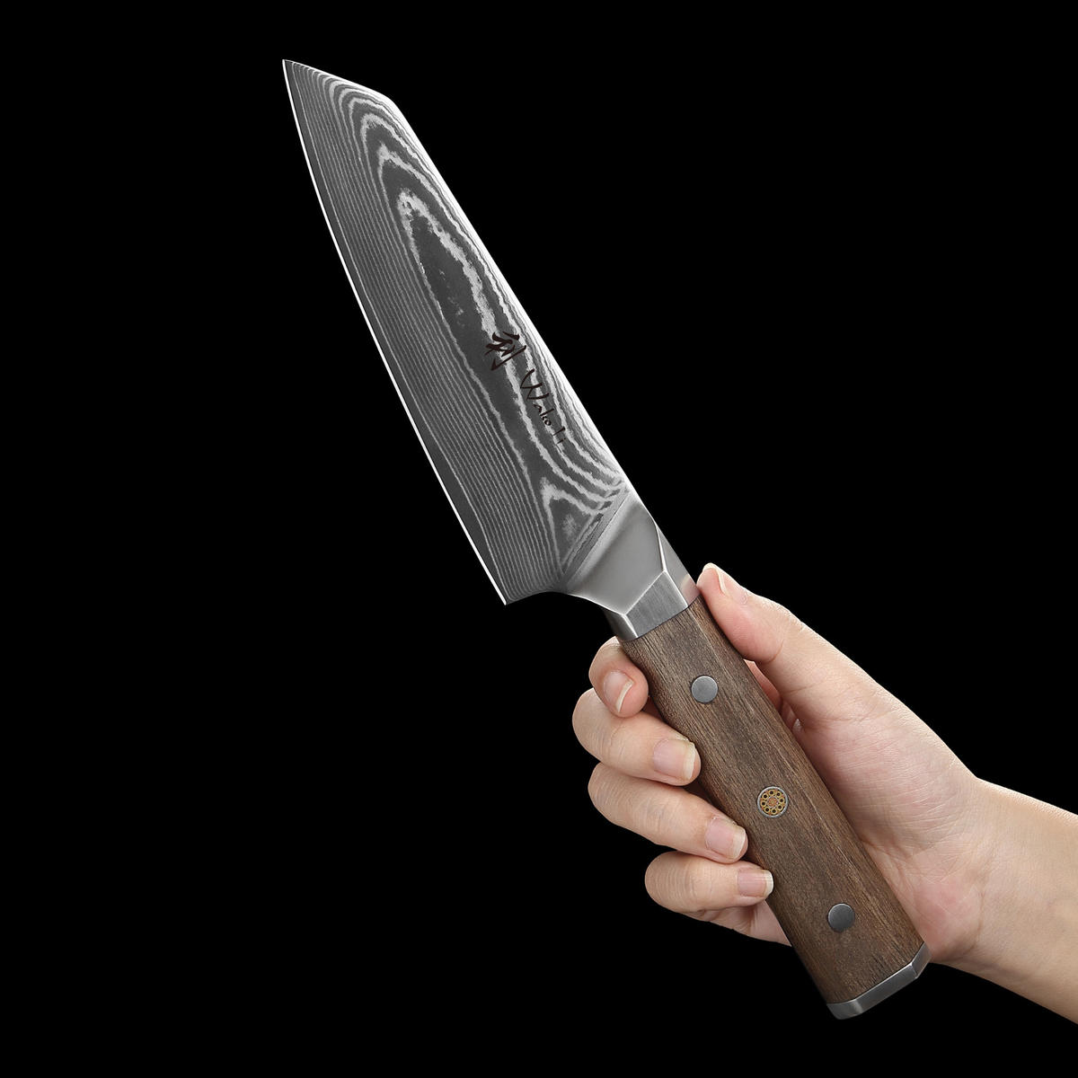 KIRITSUKEMESSER 15 cm - Nussbaumfarben, Holz/Metall (29cm) - Wakoli