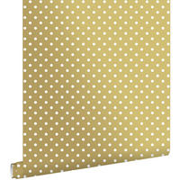 TAPETE Punkte 53 cm x 10.05 m - Goldfarben, Papier (53/0.1cm) - ESTAhome