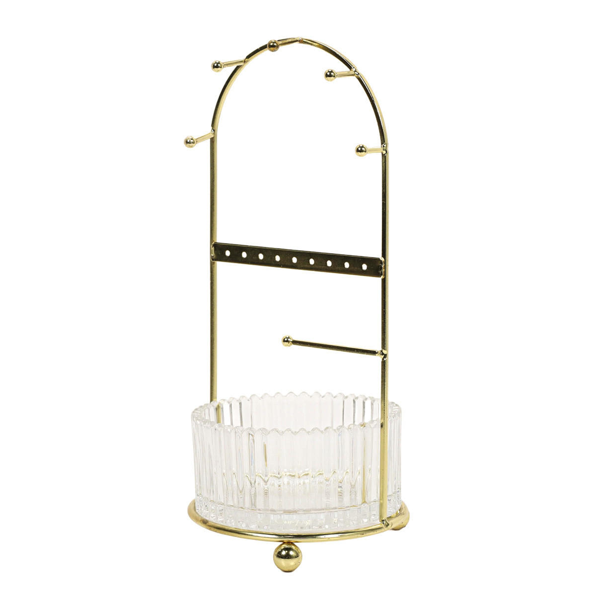 SCHMUCKSTÄNDER 25 cm - Goldfarben, Metall (11/25/11cm) - Home Styling Collection