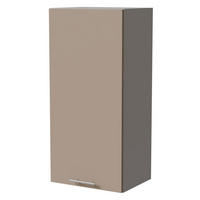 HÄNGESCHRANK Brerra W4/45 Grau / RAL 1019 graubeige Matt 45 / 32,5 / 96cm - Graubraun/Grau, Holz/Holzwerkstoff (45/96/32.5cm) - Feldmann-Wohnen