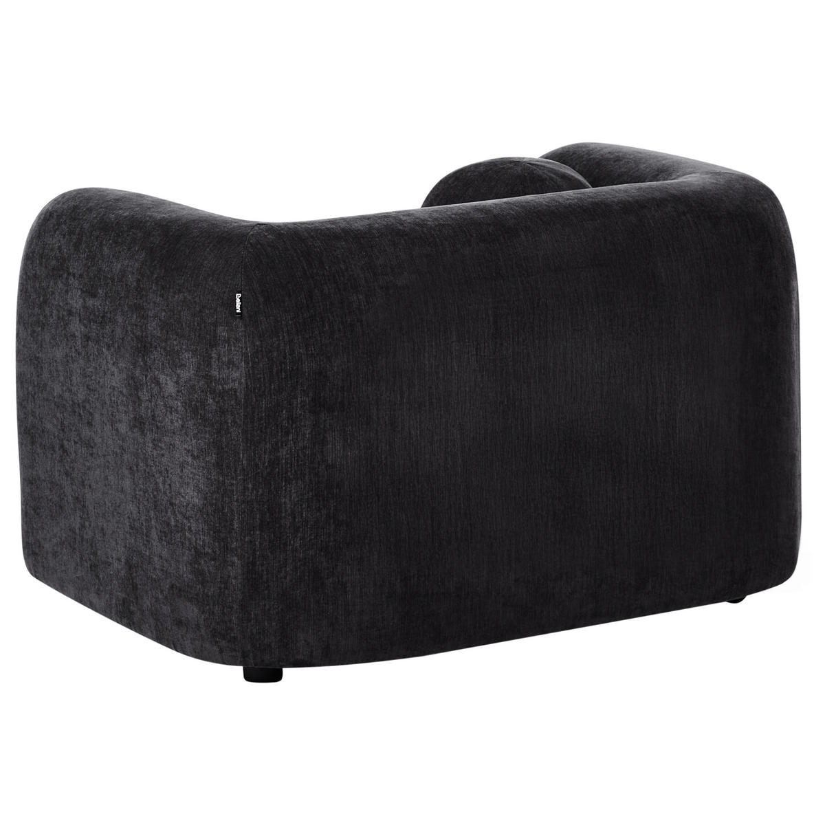 SESSEL Schwarz Leiren - Schwarz, Textil (113/68/87cm) - Beliani