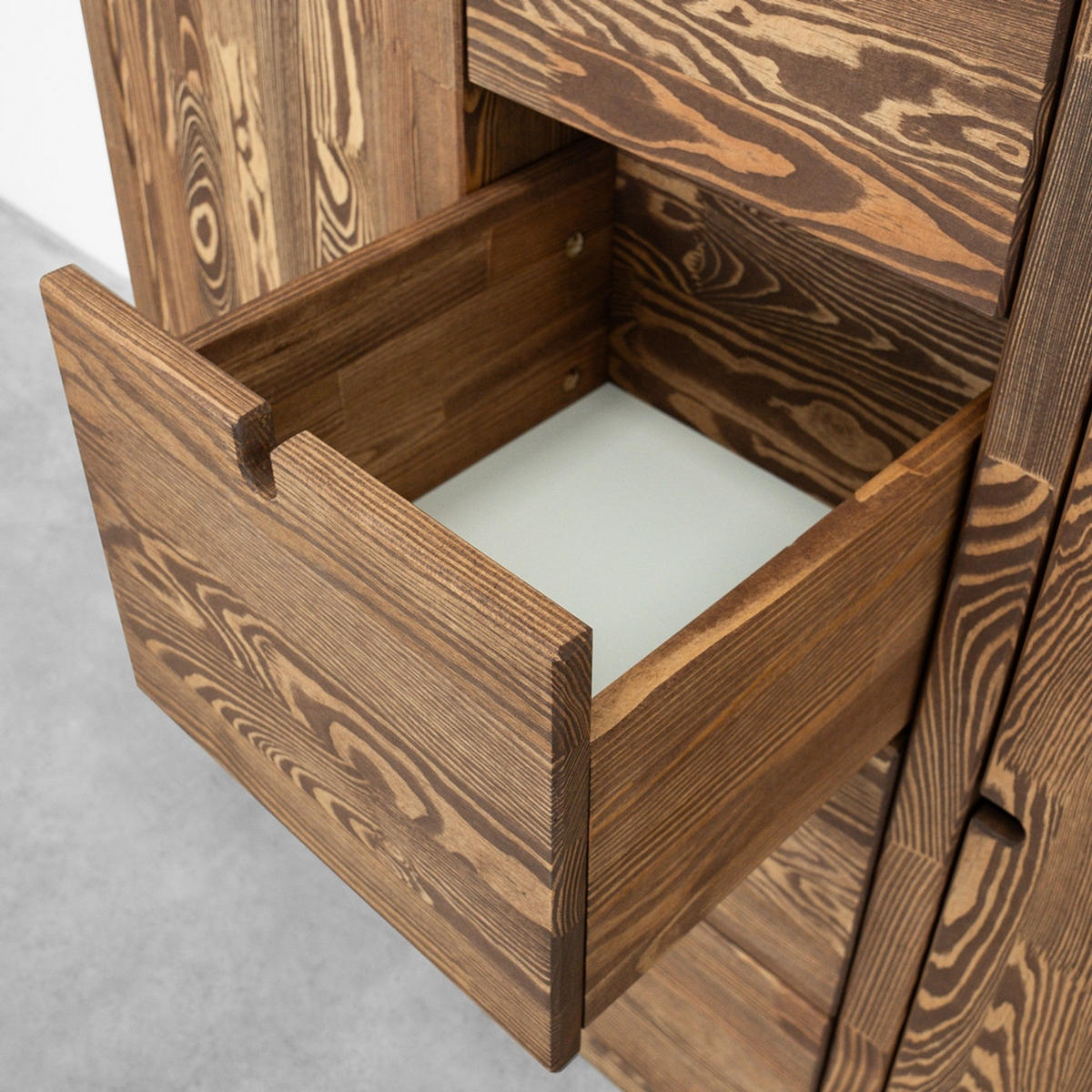KOMMODE aus Massivholz MARIKA 2/4 - Dunkelbraun, Holz (112/112/40cm) - Seart