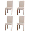 ESSZIMMERSTUHL Cremeweiß 4er-Set - Weiß, Textil (42/90/50cm) - MCW