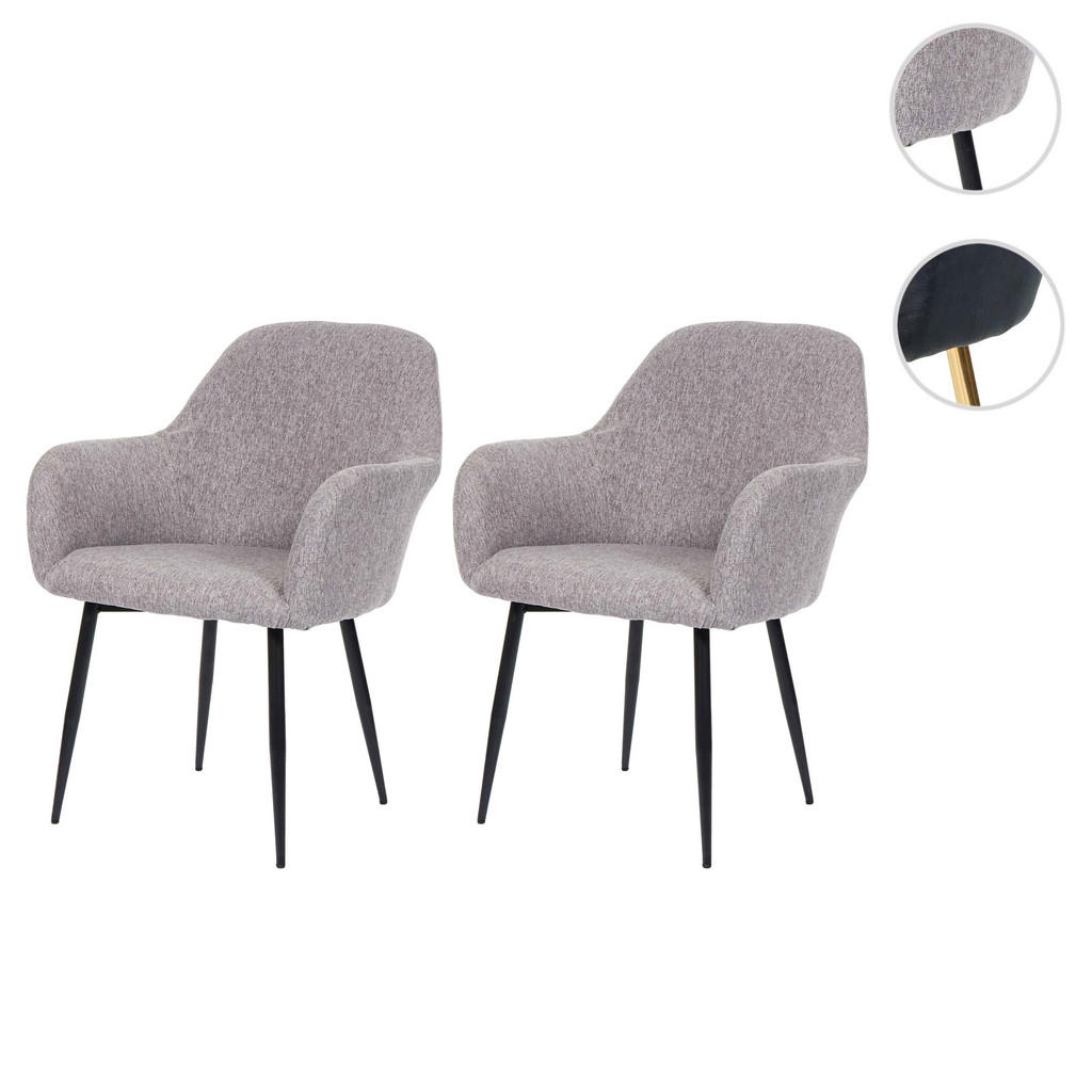 Thumbnail - MCW Esszimmerstuhl, Grau, Textil, 57x83x57 cm, Esszimmer, Stühle, Esszimmerstühle, Vierfußstühle
