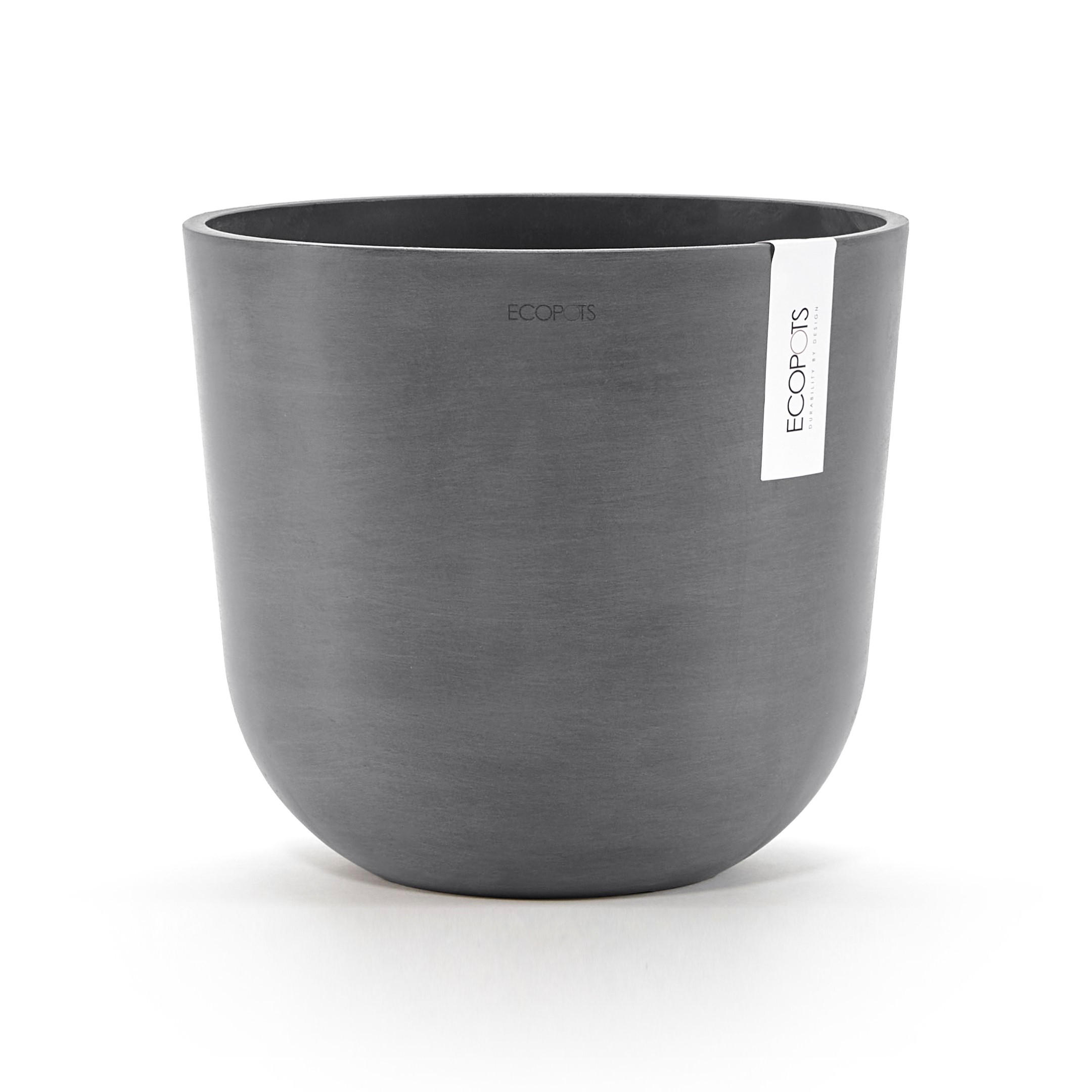 Ecopots Blumentopf Grau 21.4 cm