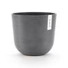 BLUMENTOPF mit Wasserreservoir Oslo 25/21,4 cm Grau - Grau, Kunststoff (25/21.4cm) - Ecopots