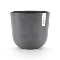 BLUMENTOPF Oslo 25/21,8 cm Grau - Grau, Kunststoff (25/21.8cm) - Ecopots
