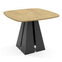 TISCH Schwarz Figo Ausziehbar - Schwarz, Holzwerkstoff (100/100/76cm) - Sepro Meble