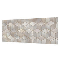 FOTOTAPETE 250x104 cm - Geometrisches Mosaik - Grau, Textil (250/104cm) - Wallfluent