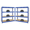 SCHWERLASTREGAL Dino 2er-Set mit 2x 180x160x60 cm Fachlast 600 kg Blau - Blau, Metall (320/180/60cm) - PROREGAL