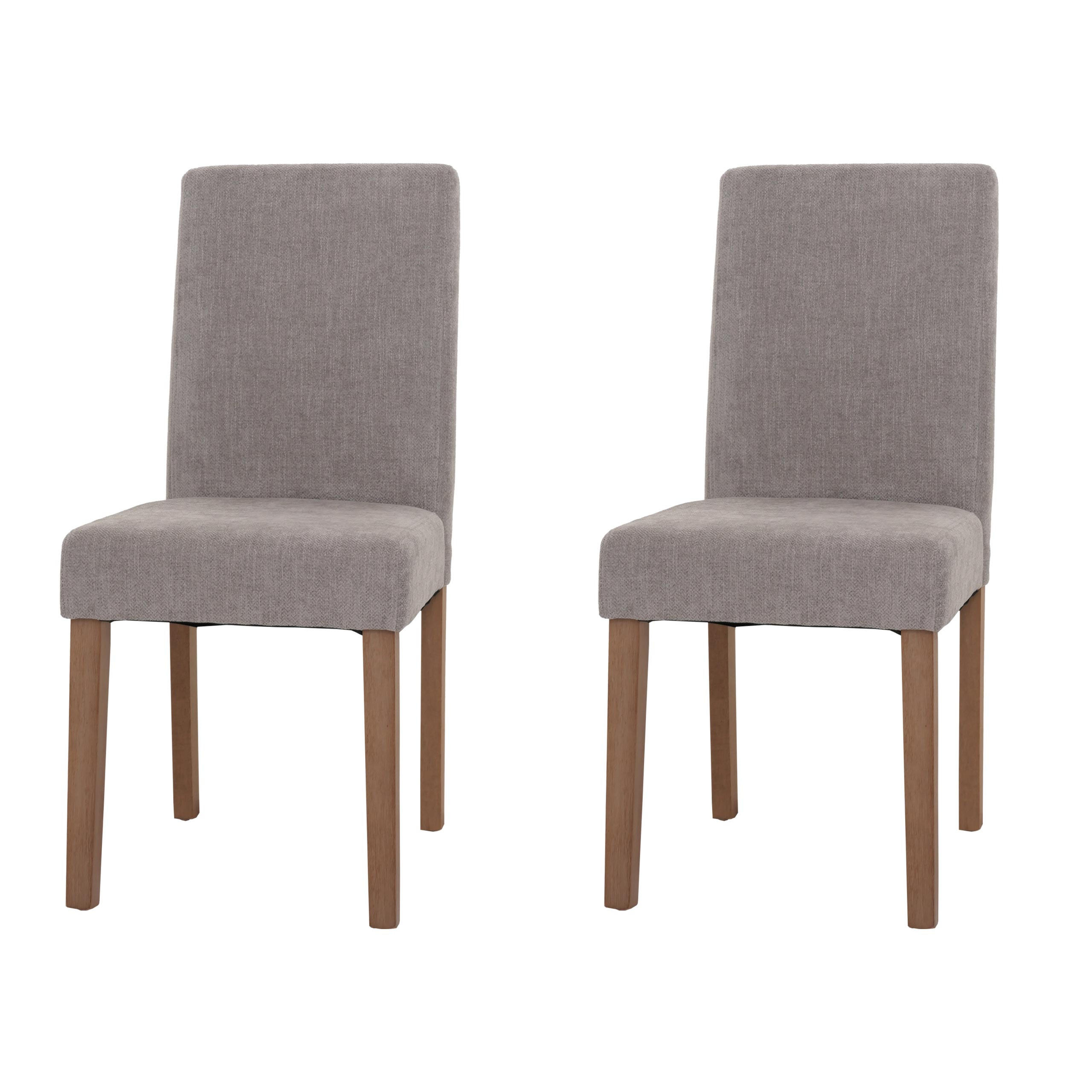 ESSZIMMERSTUHL Hellgrau 2er-Set - Hellgrau, Textil (42/90/50cm) - MCW