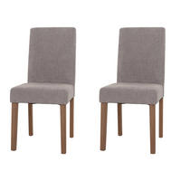 ESSZIMMERSTUHL Hellgrau 2er-Set - Hellgrau, Textil (42/90/50cm) - MCW
