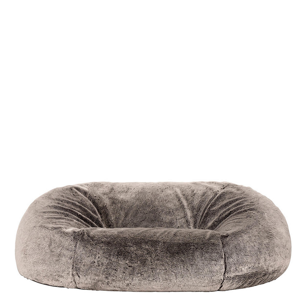 RIESENSITZSACK Cloud aus Kunstfell - Grau, Kunststoff (160/45/130cm) - icon