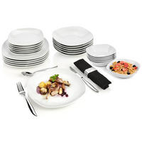 TAFELSERVICE BILGOLA - 24 teilig aus Porzellan - Weiß, Keramik (31/29/43.5cm) - Sänger