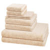 FROTTIERSET Pure 8-teilig - Beige, Textil (50/100cm) - Cawö