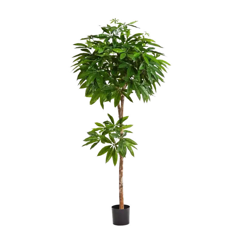 KUNSTBAUM Künstliche Glückskastanie - Owen 150 cm feuerhemmend - Grün, Kunststoff (150cm) - aplanta