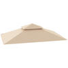 ERSATZDACH für Grillpavillon 1,5 m x 2,4 m - Beige, Kunststoff (152/1/244cm) - Outsunny