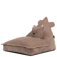 KINDERSITZSACK mit Kissen Bär Cord - Braun, Textil (72/66/102cm) - icon