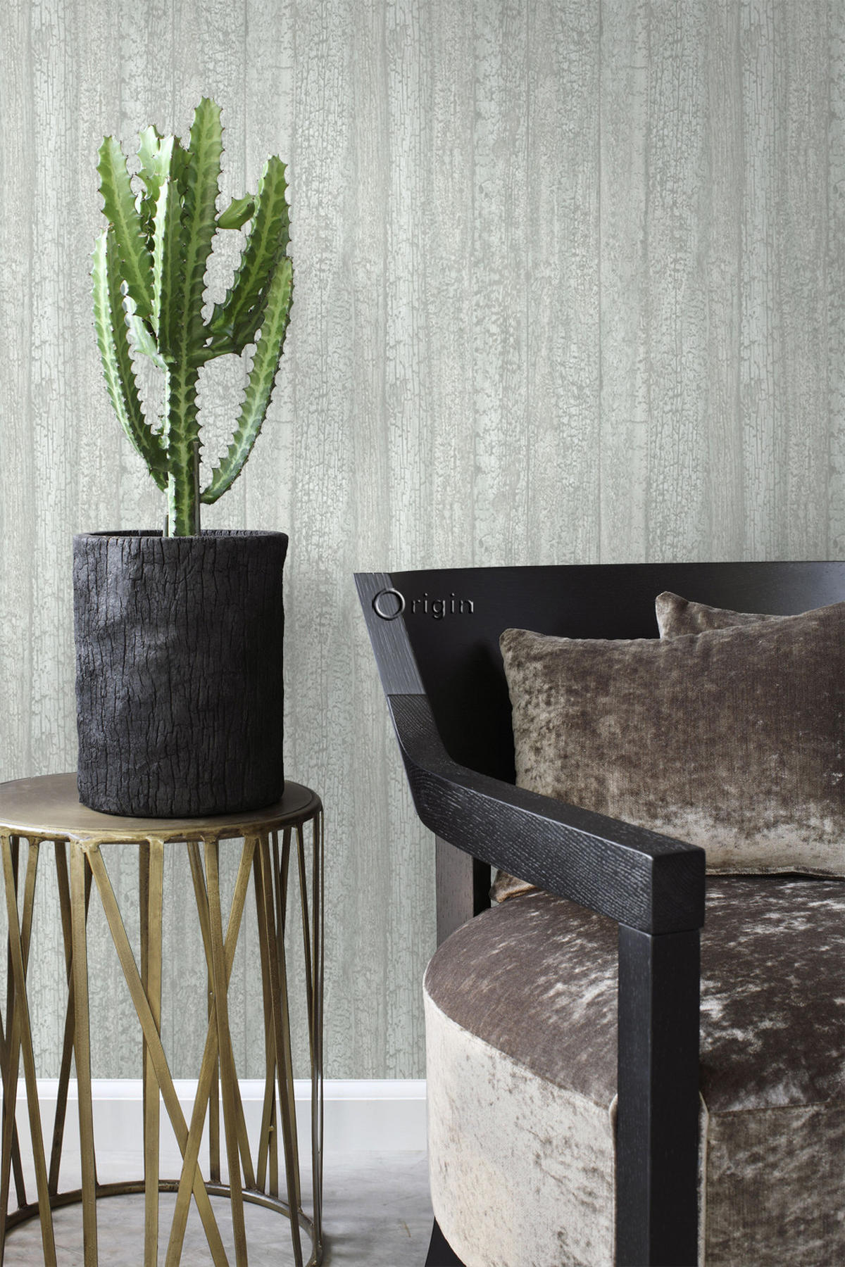 TAPETE Holz-optik 53 cm x 10.05 m - Türkis, Papier (53/1000cm) - Origin Wallcoverings