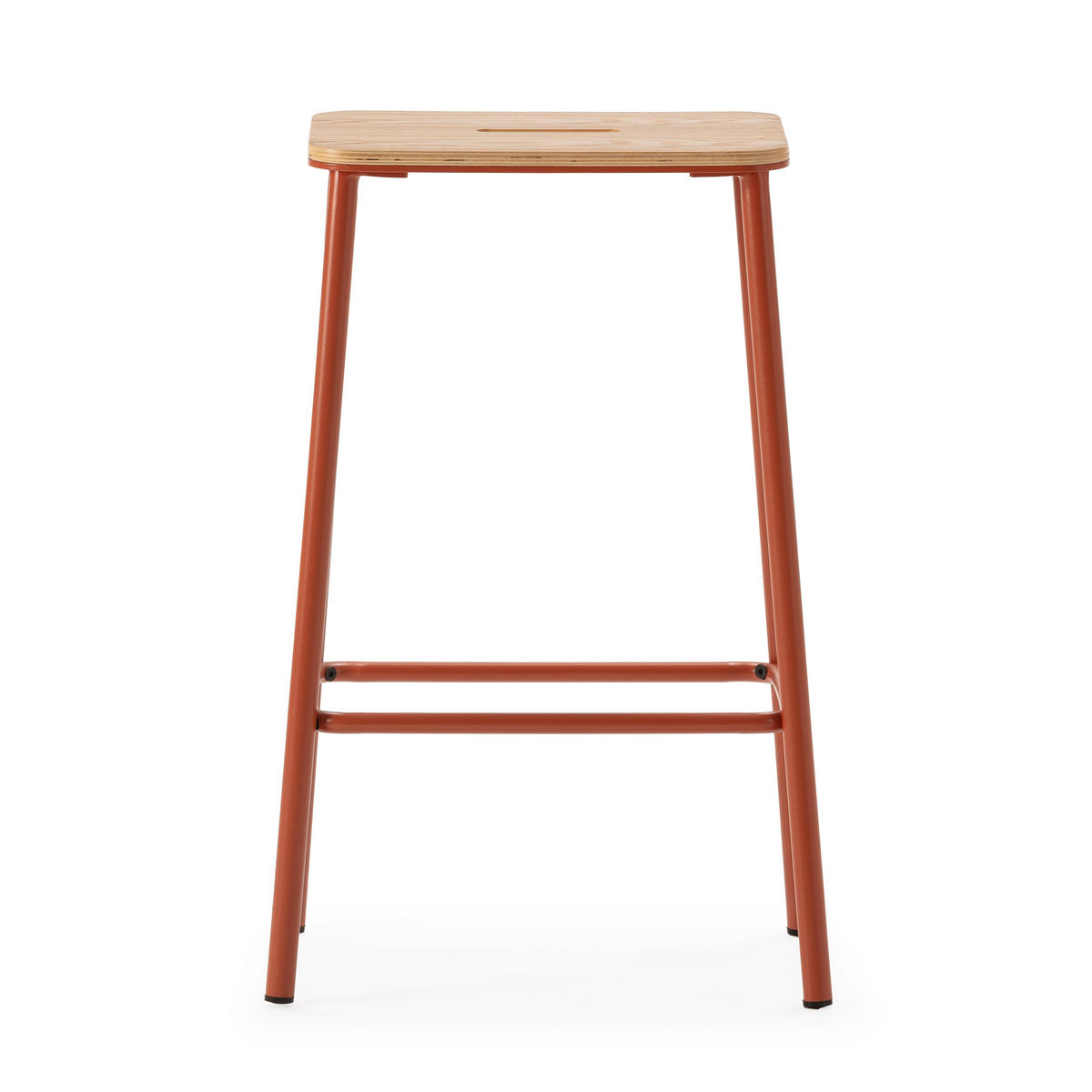 BARHOCKER Abba Orange 30/42/65 cm 2er-Set - Orange, Holz (42/65/30cm) - Drawer