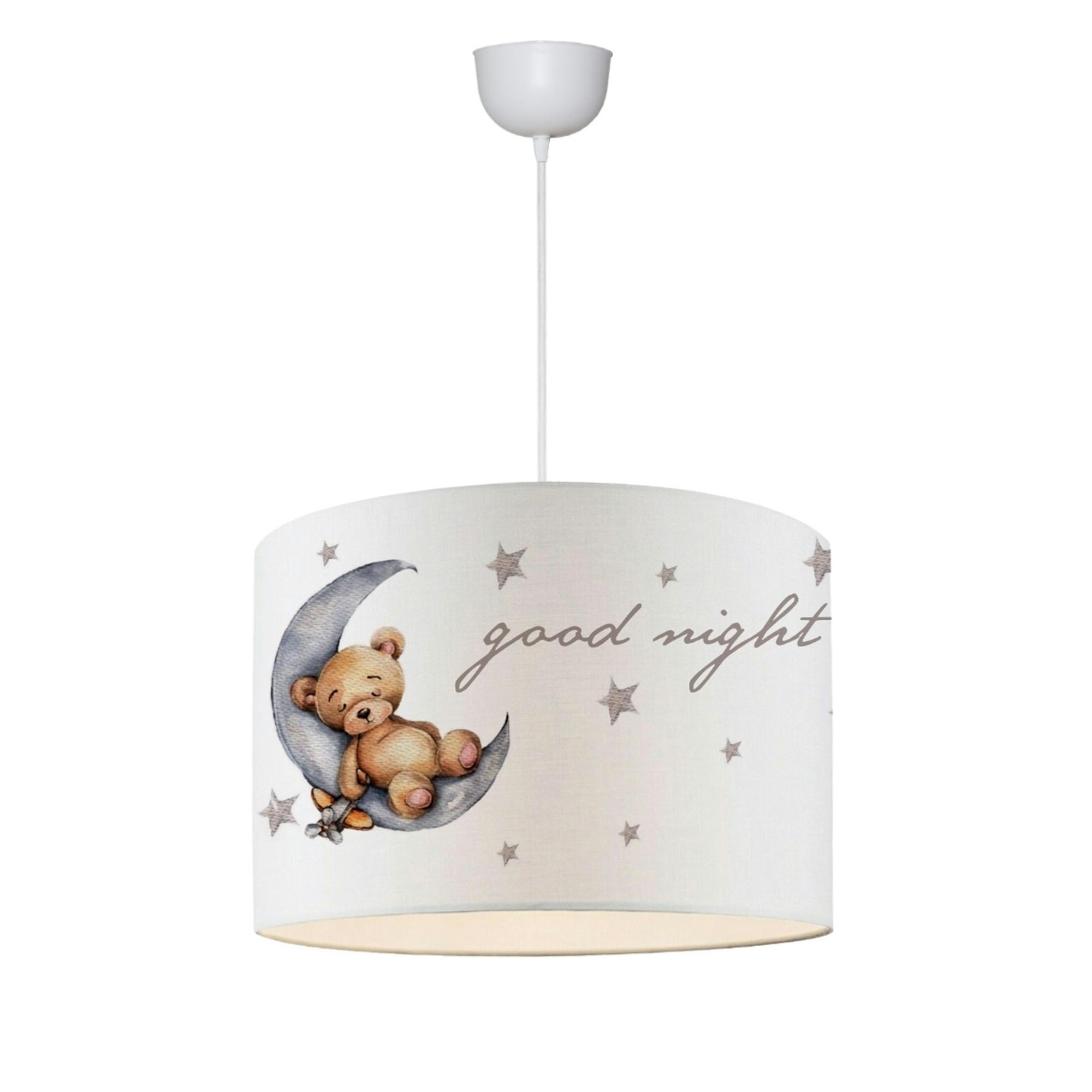 KINDERHÄNGELEUCHTE Rugby - Grau, Textil (28/28/70cm) - lux.pro
