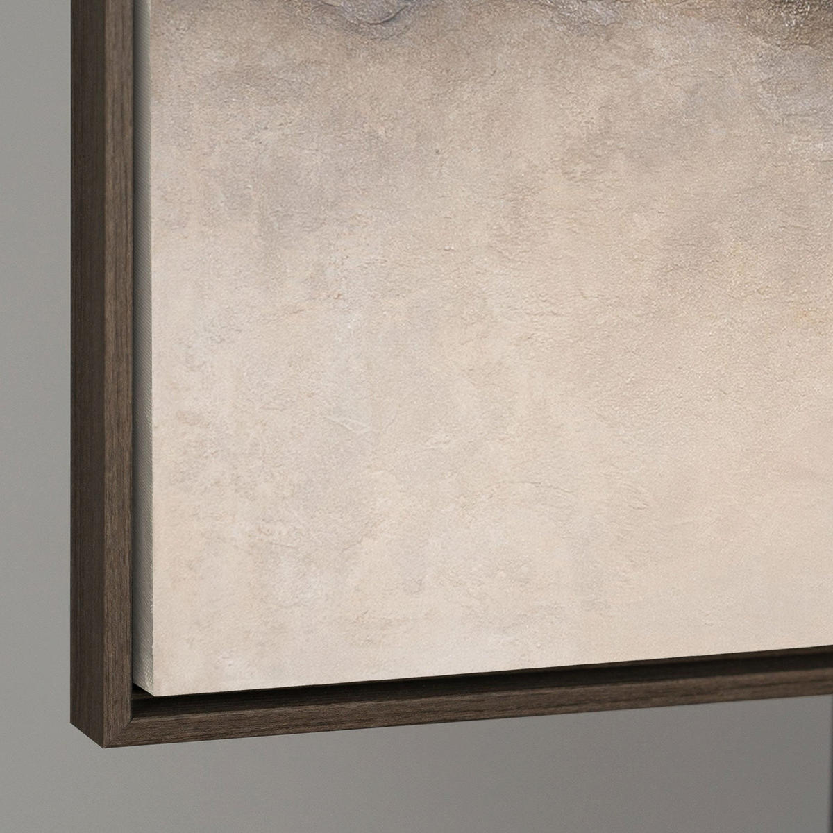 GEMÄLDE Nebliger Morgen Schattenfugenrahmen Grau 160x80 cm - Grau, Holz (160/80cm) - YS-art gallery