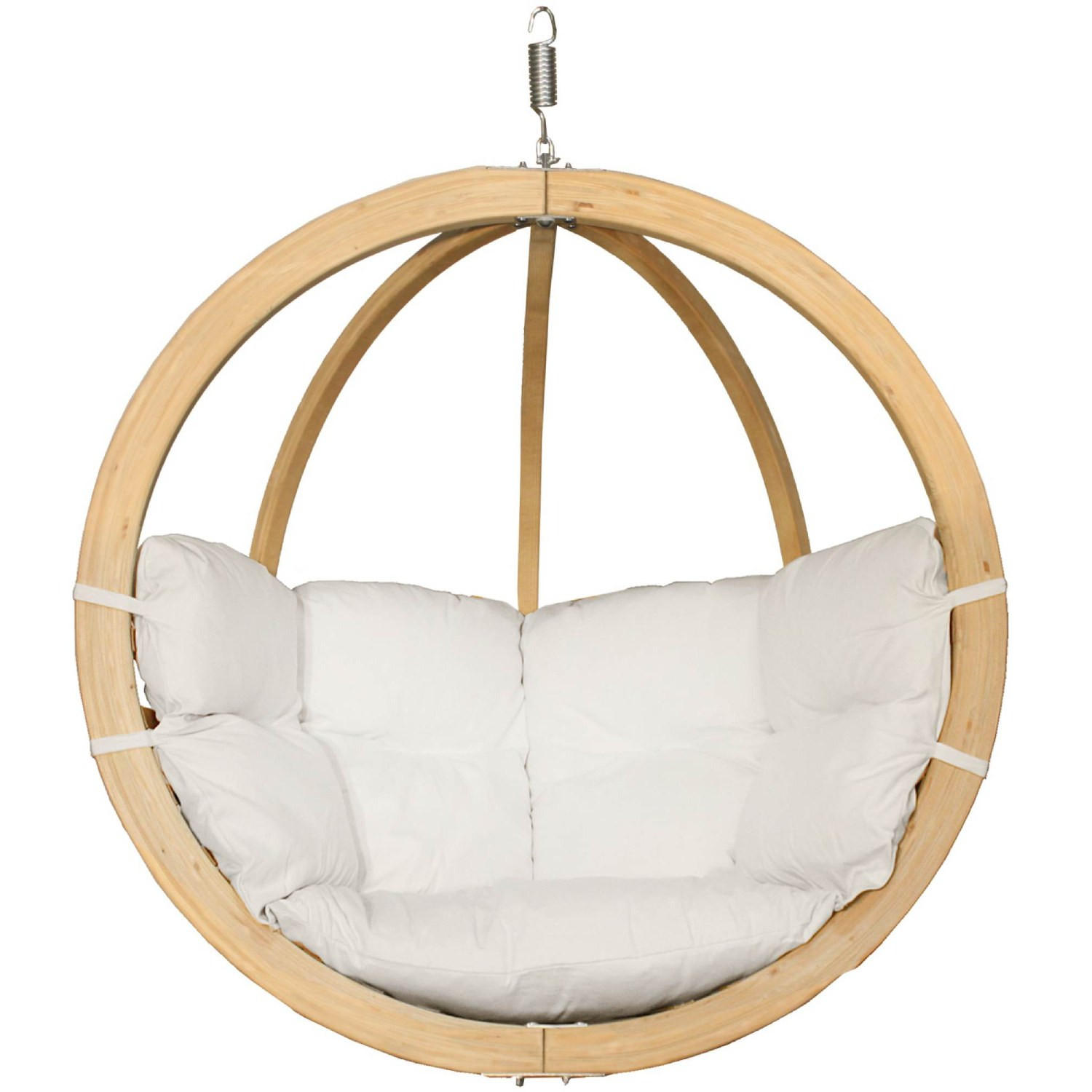 HÄNGESESSEL HIGLO ,Creme - Creme, Holz/Textil (120/82/120cm) - KONSIMO®