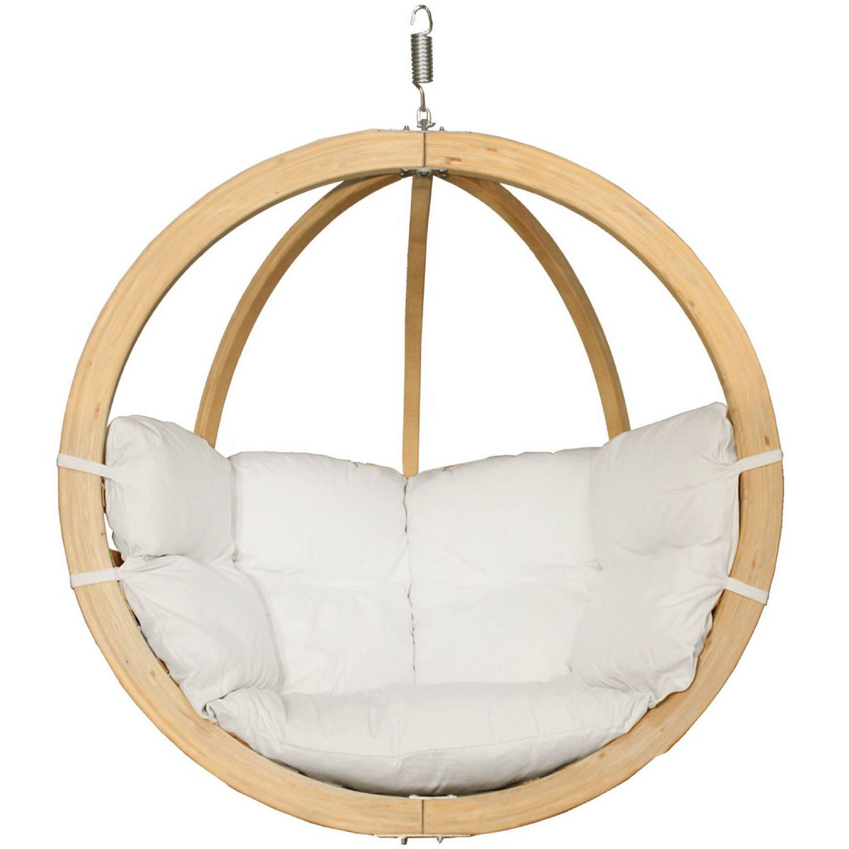 HÄNGESESSEL HIGLO ,Creme - Creme, Holz/Textil (120/82/120cm) - KONSIMO®