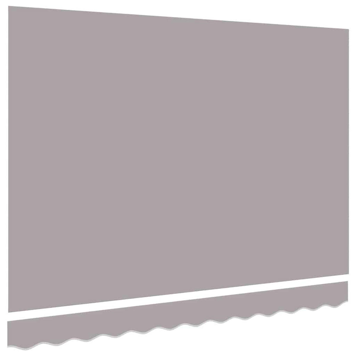MARKISENERSATZSTOFF Hellgrau 3/2.5 M Polyester - Hellgrau, Textil (280/20/245cm) - vidaXL