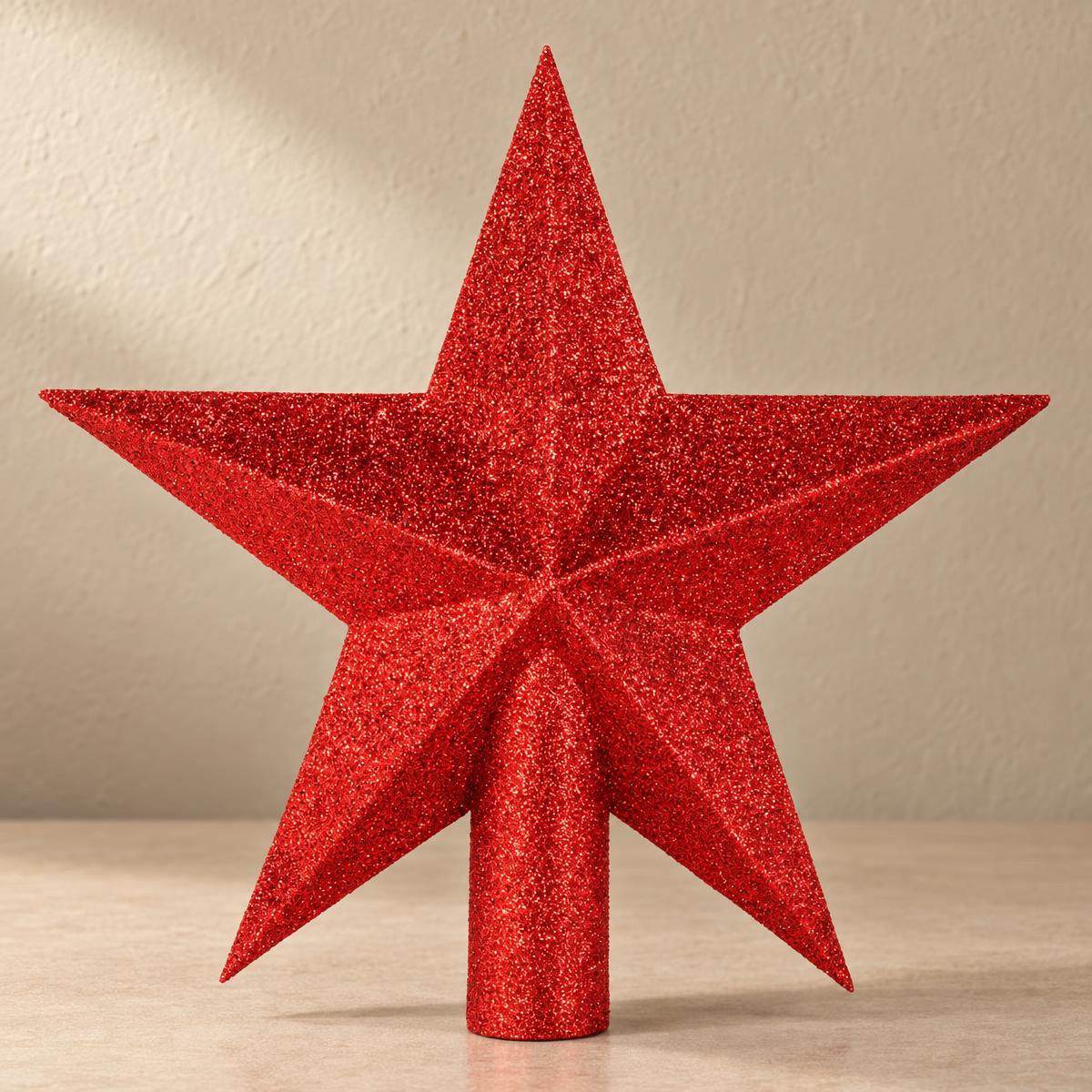 STERN für die Baumspitze 21/4,5/21 cm - Rot, Kunststoff (21cm) - Atmosphera Createur d´interieur