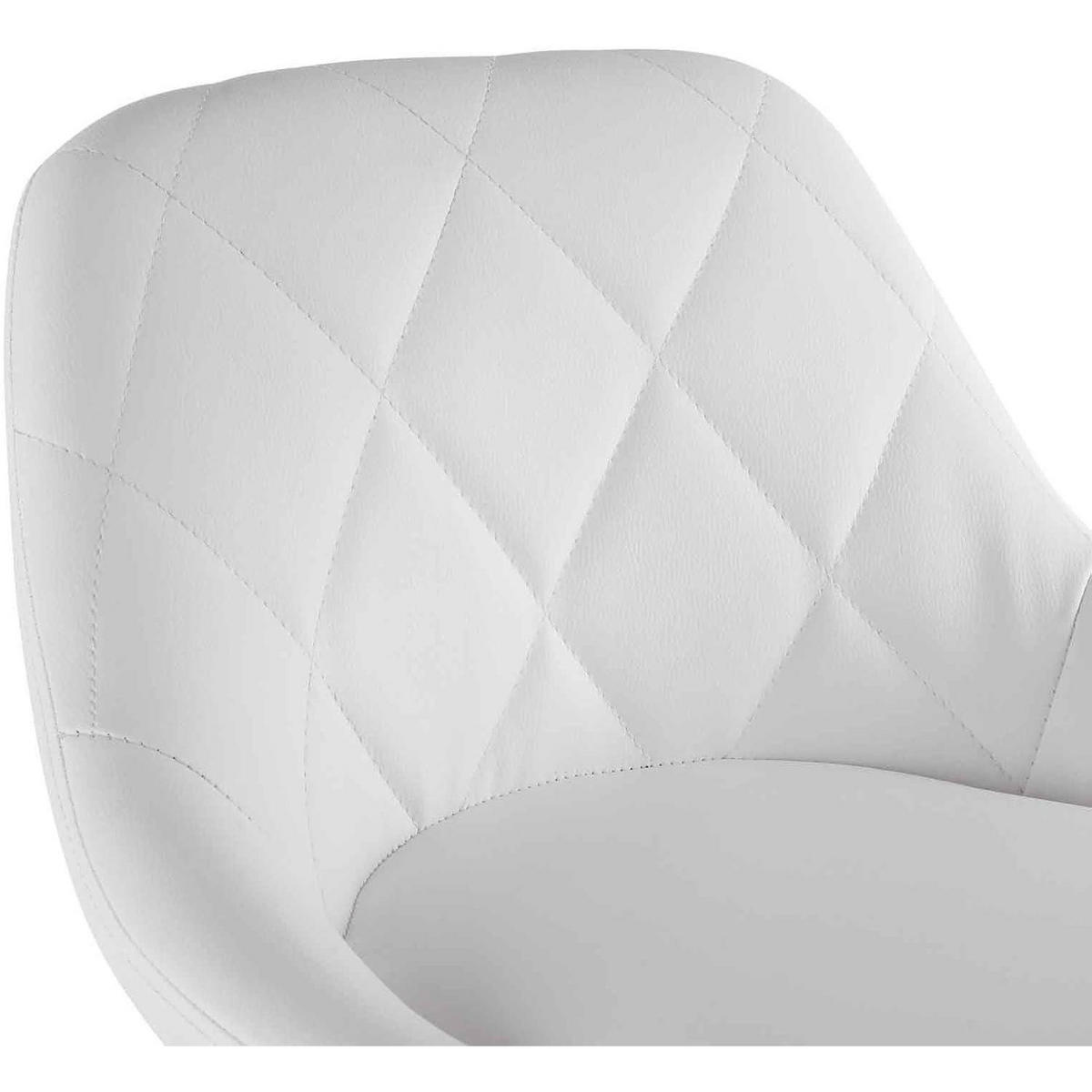 BARHOCKER 2er Set höhenverstellbar Weiß - Weiß, Kunststoff (40/83/40cm)