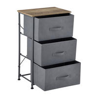 KOMMODE - Braun/Grau, Holzwerkstoff/Textil (45/73/30cm) - pro.tec